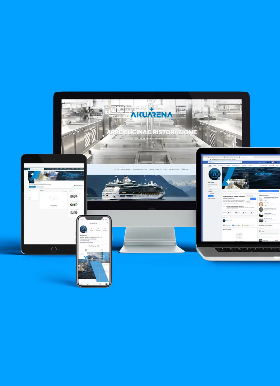 akuarena website design